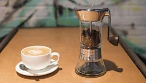 manual coffee grinder ceramic and stainless steel grinding system