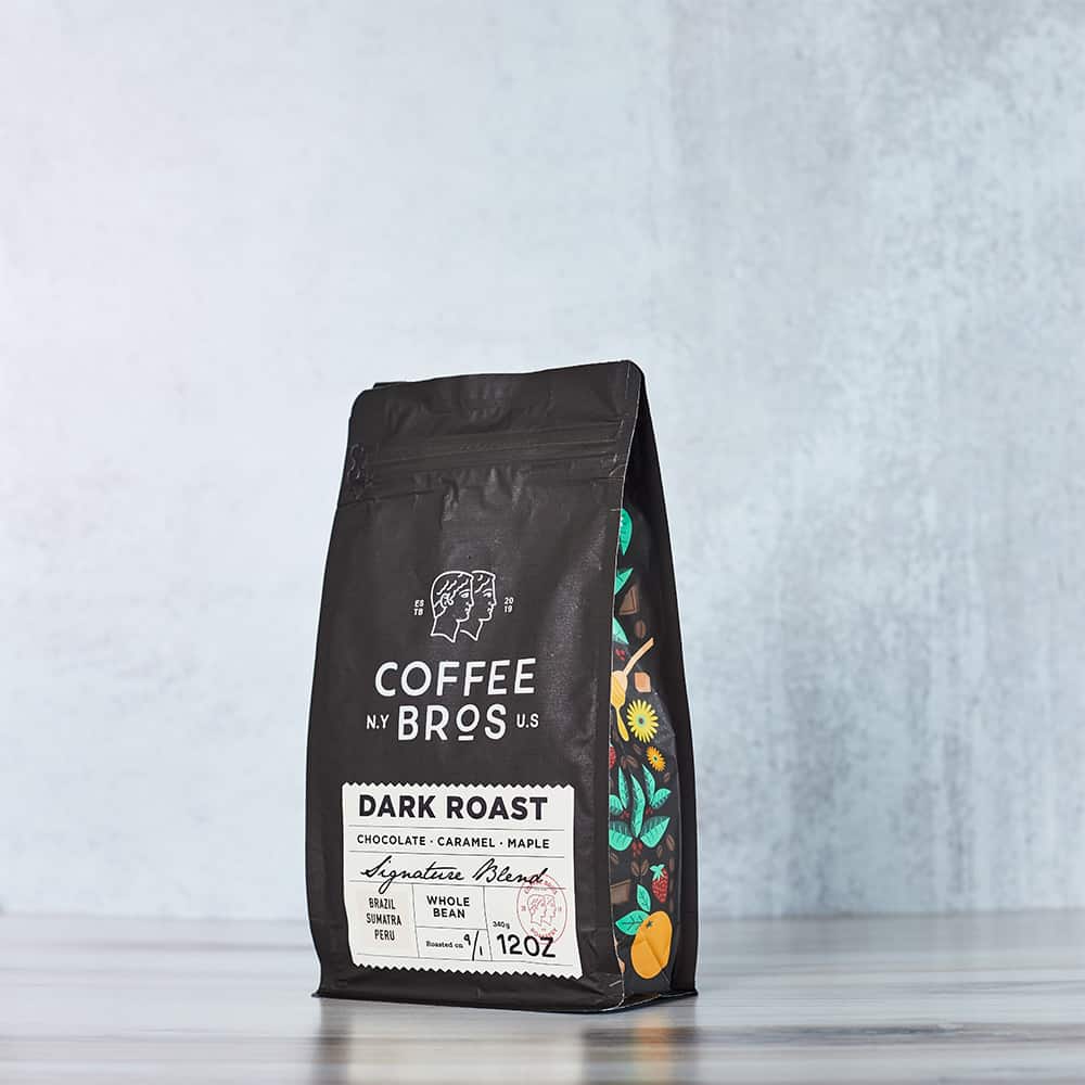 Coffee Bros Dark Roast Coffee bag.