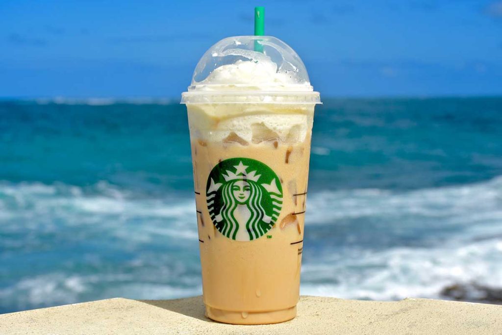 how to order iced coffee at Starbucks