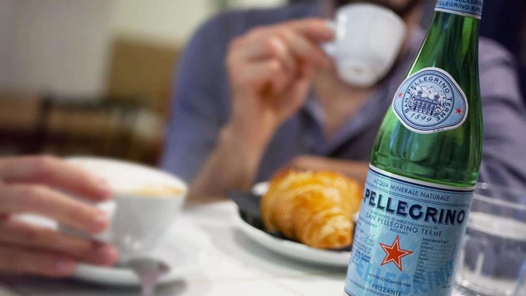 s pellegrino with coffee