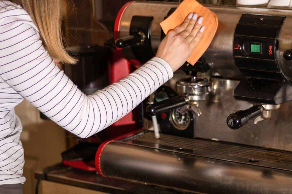 how to clean espresso machine