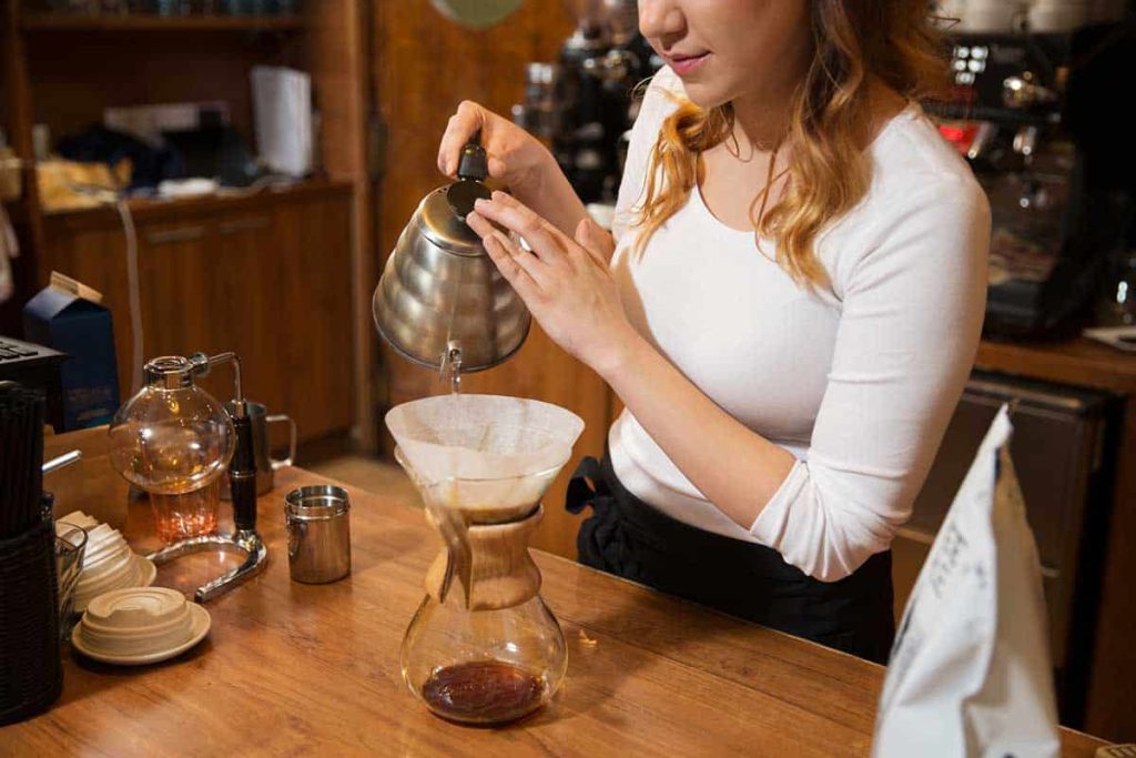 pour over coffee water temp